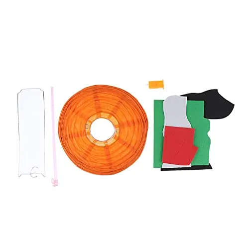 LOSA Halloween Paper Handhold Lantern Led Lamp Scary Party Props DIY Pumpkin