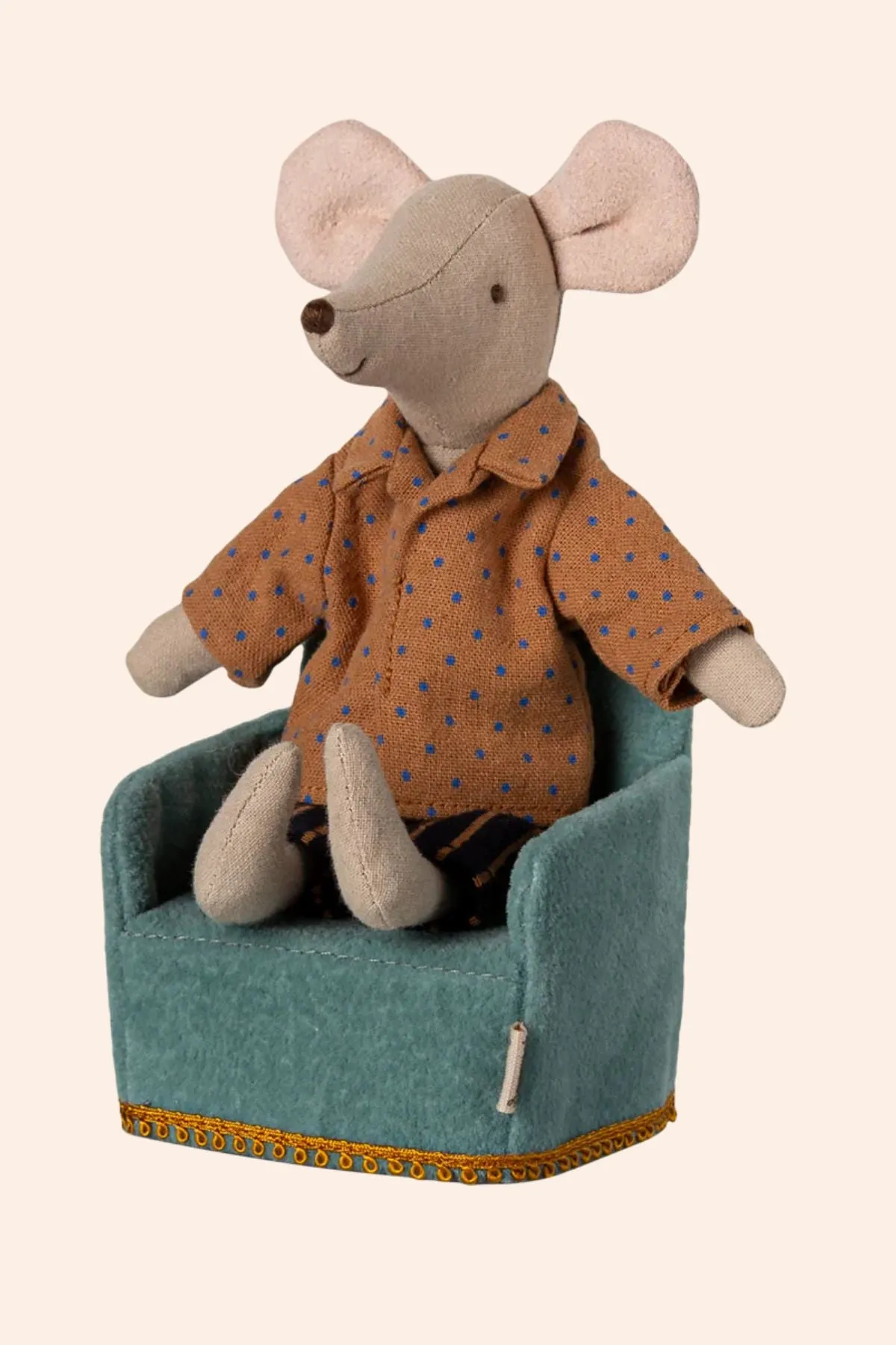 Maileg - Folding Chair - Mouse - Mint