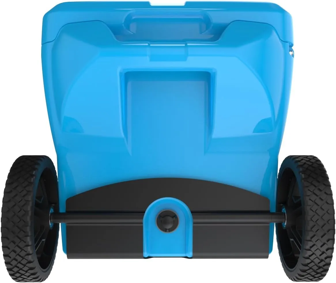Maluna 40 Quart Wheeled Hard Cooler| Rotomolded | Insulated Portable Ice Chest Box for Drinks, Beverages, Beach, Camping, Picnic, Hunting, Fishing, Boating | Made in USA
