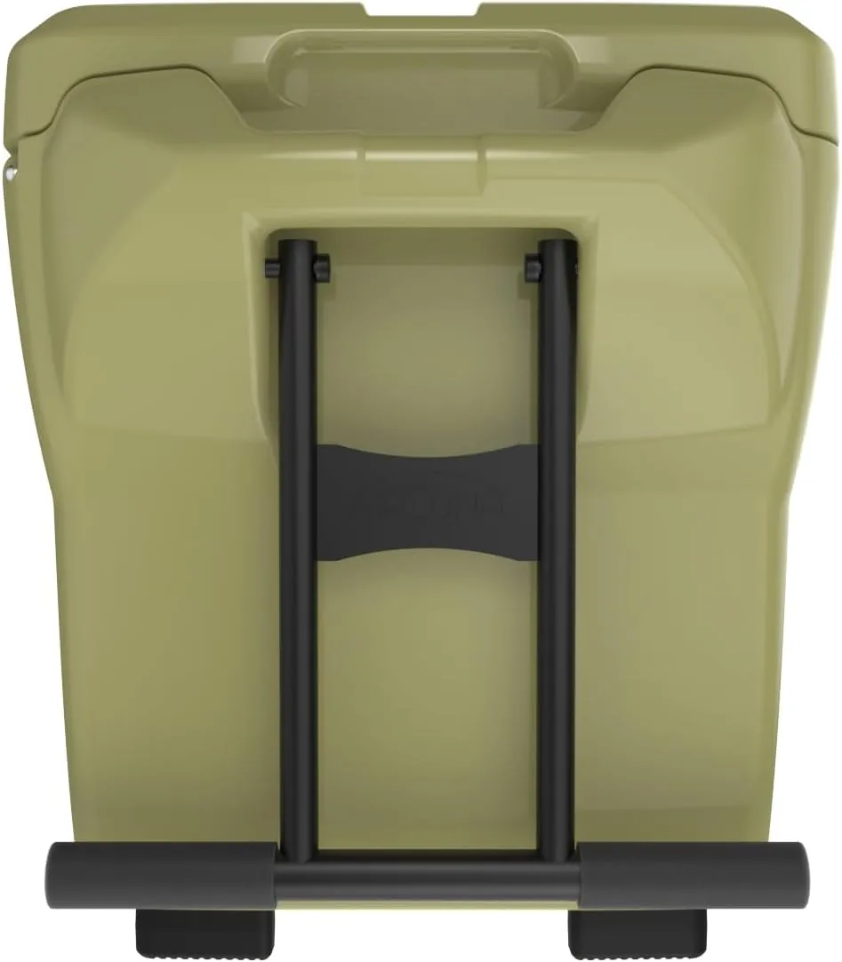 Maluna 50 Quart Wheeled Hard Cooler| Rotomolded | Insulated Portable Ice Chest Box for Drinks, Beverages, Beach, Camping, Picnic, Hunting, Fishing, Boating | Made in USA
