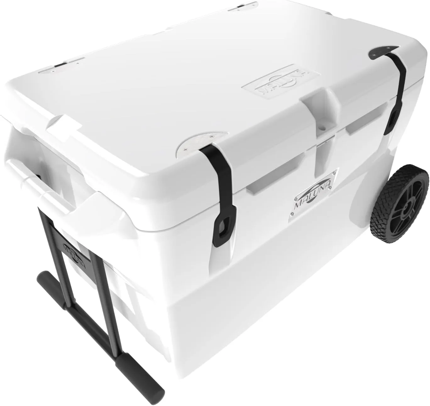 Maluna 70 Quart Wheeled Hard Cooler| Rotomolded | Insulated Portable Ice Chest Box for Drinks, Beverages, Beach, Camping, Picnic, Hunting, Fishing, Boating | Made in USA
