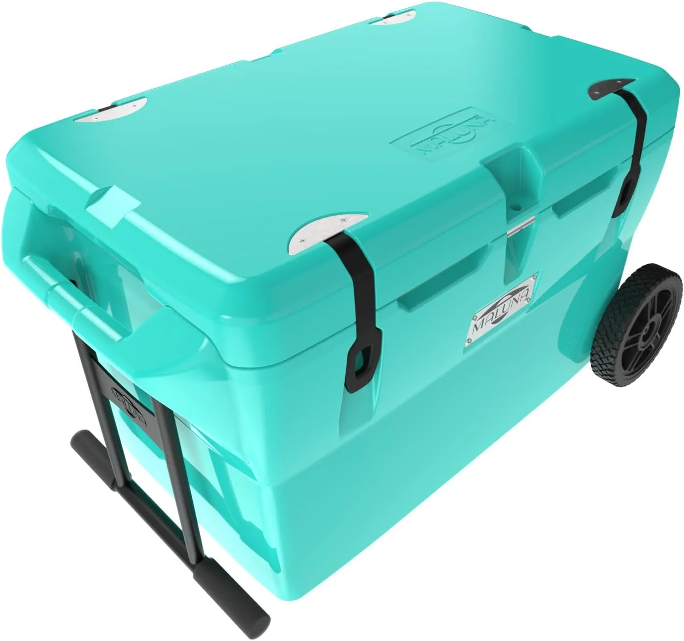 Maluna 70 Quart Wheeled Hard Cooler| Rotomolded | Insulated Portable Ice Chest Box for Drinks, Beverages, Beach, Camping, Picnic, Hunting, Fishing, Boating | Made in USA