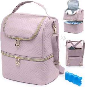 Mam Breastmilk Storage Bag with Ice Pack - Cooler for 6 Bottles Up to 9 Ounce - Insulated Bottle Bag for Daycare