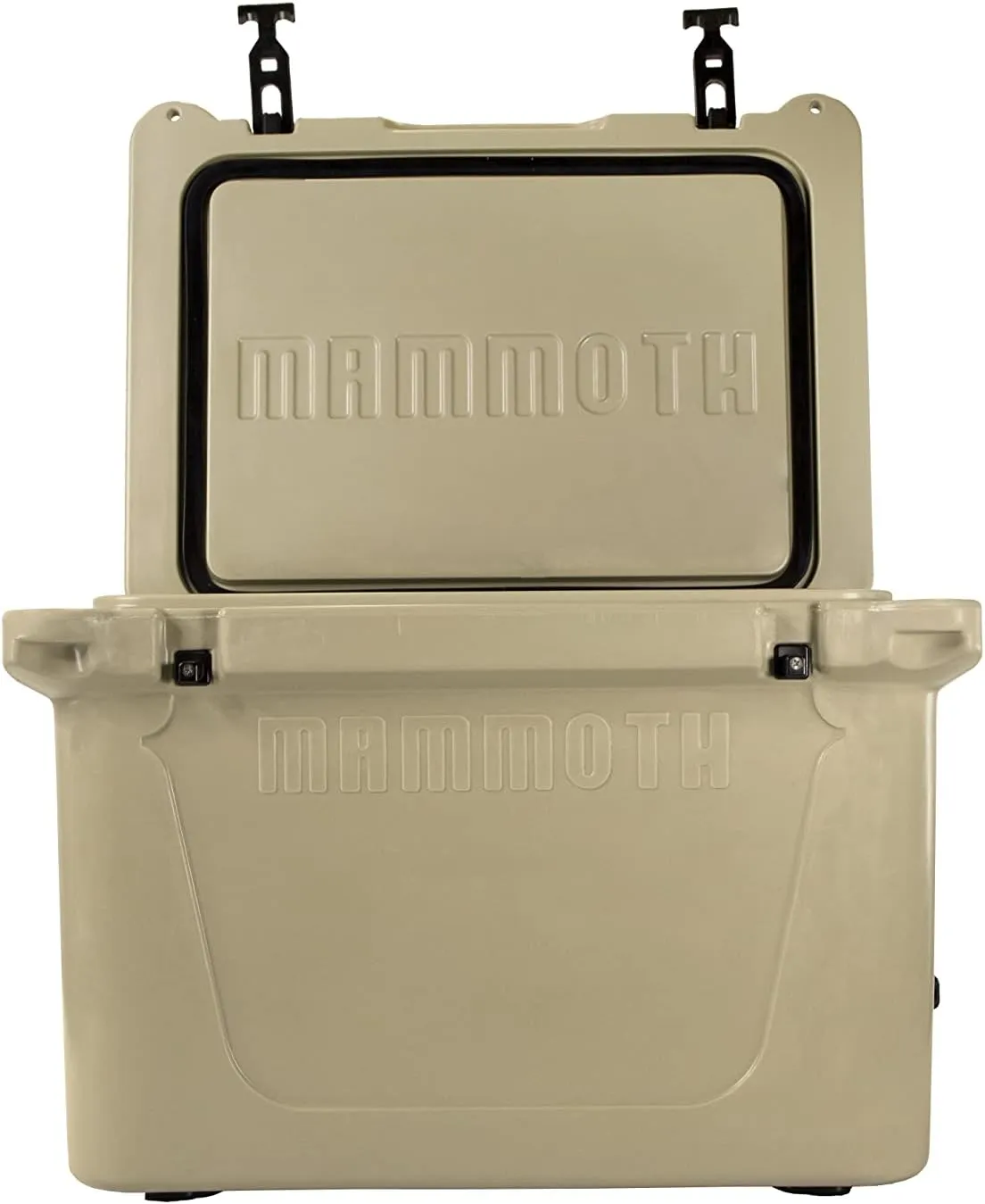 Mammoth Ranger 65 Cooler, Insulated Hard Ice Chest with 65 Quart Capacity, Holds 54 Cans, Great for Camper, Float Trips, Tan