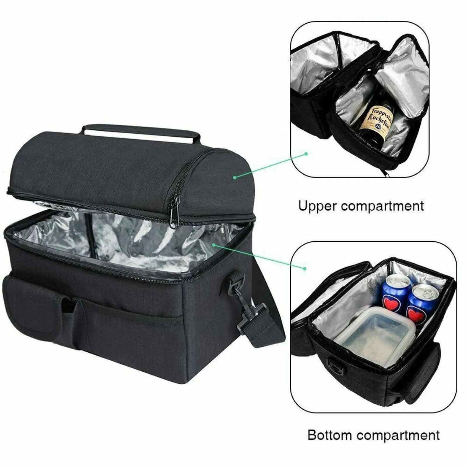 Meal Prep Bag Men/Women Cooler Bag Insulated Lunch Bag