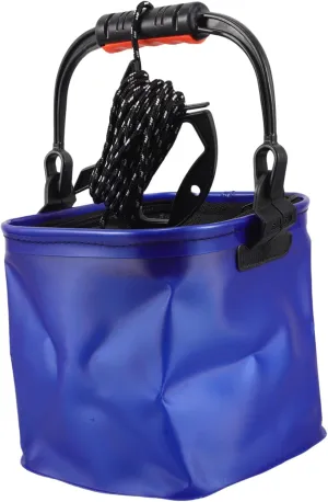 Milisten Fishing Gear Box Collapsible Eva Bucket Live Bait Bucket Small Live Fish Container Versatile for Camping Travel