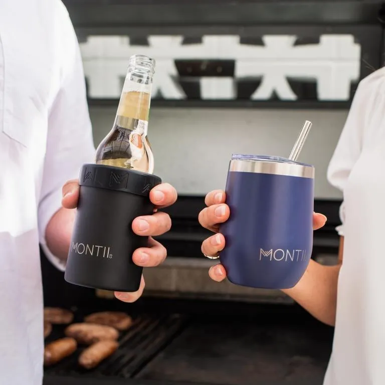 MontiiCo insulated can & bottle cooler - coal
