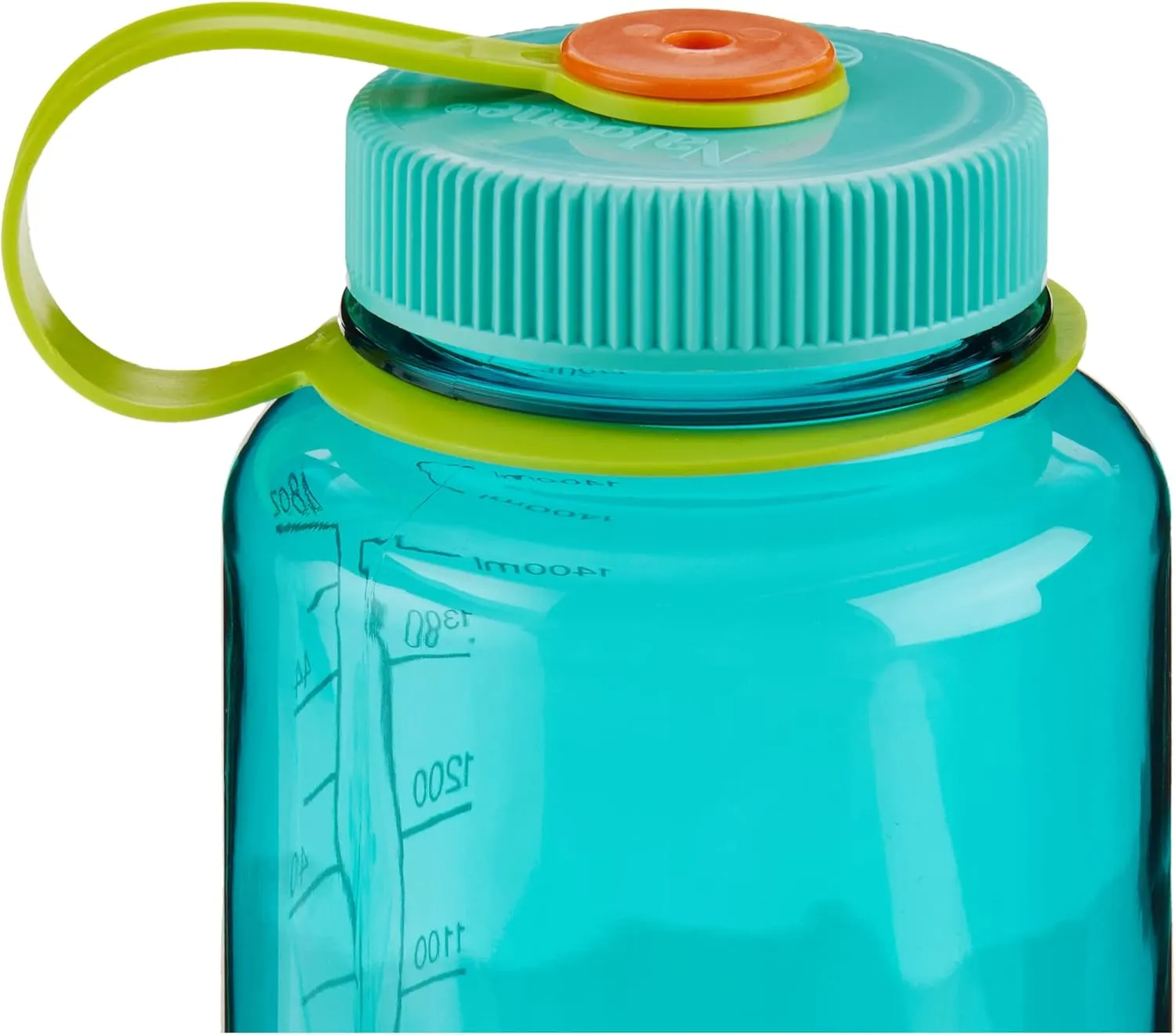 Nalgene Sustain Tritan BPA-Free Water Bottle Made with Material Derived from 50% Plastic Waste (using ISCC certified mass balance), 48 OZ, Wide Mouth, Cerulean
