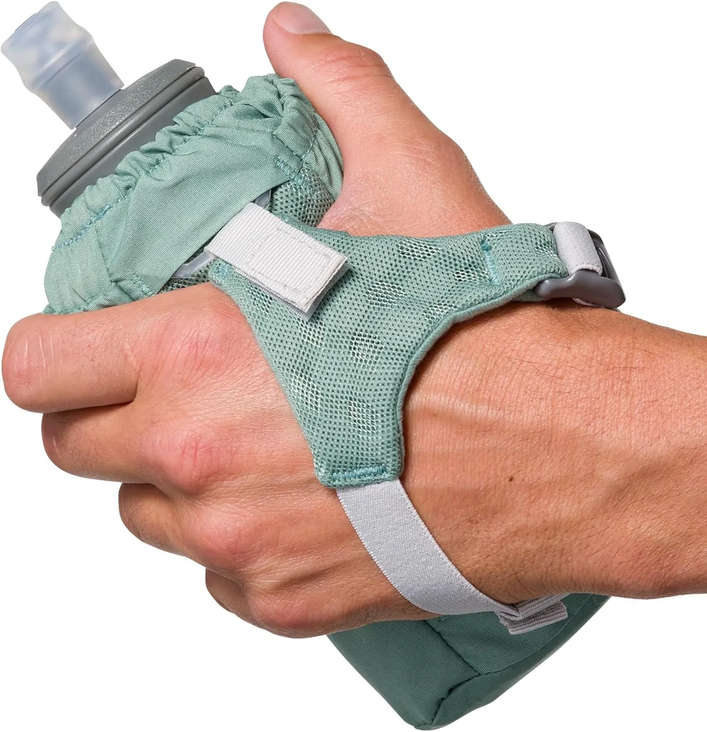 Nathan - Pinnacle 18oz Soft Flask Sage Green/Reflective Silver OSFM