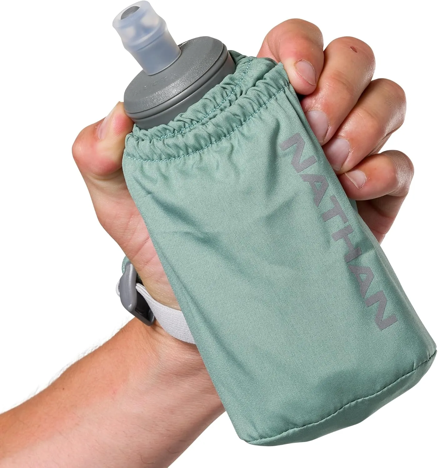 Nathan - Pinnacle 18oz Soft Flask Sage Green/Reflective Silver OSFM