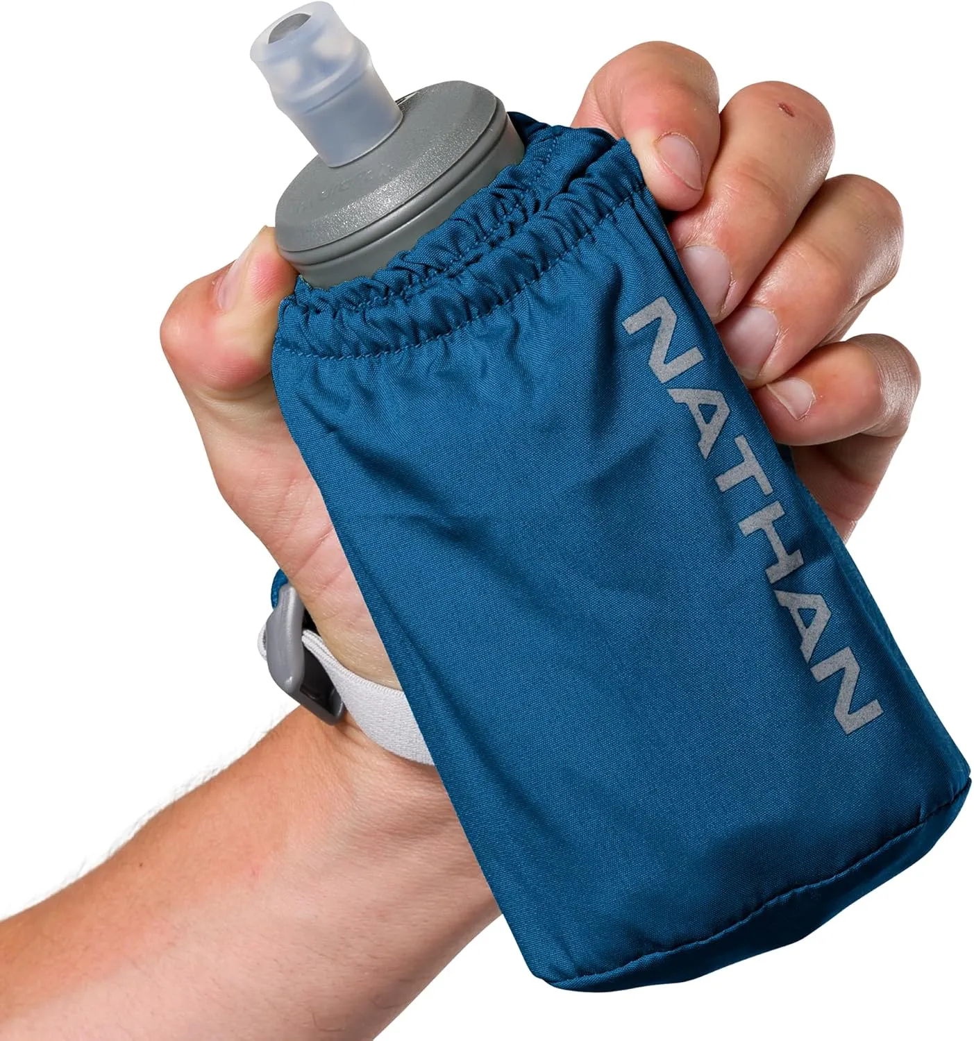 Nathan - Pinnacle 18oz Soft Flask Sailor Blue/Reflective Silver OSFM