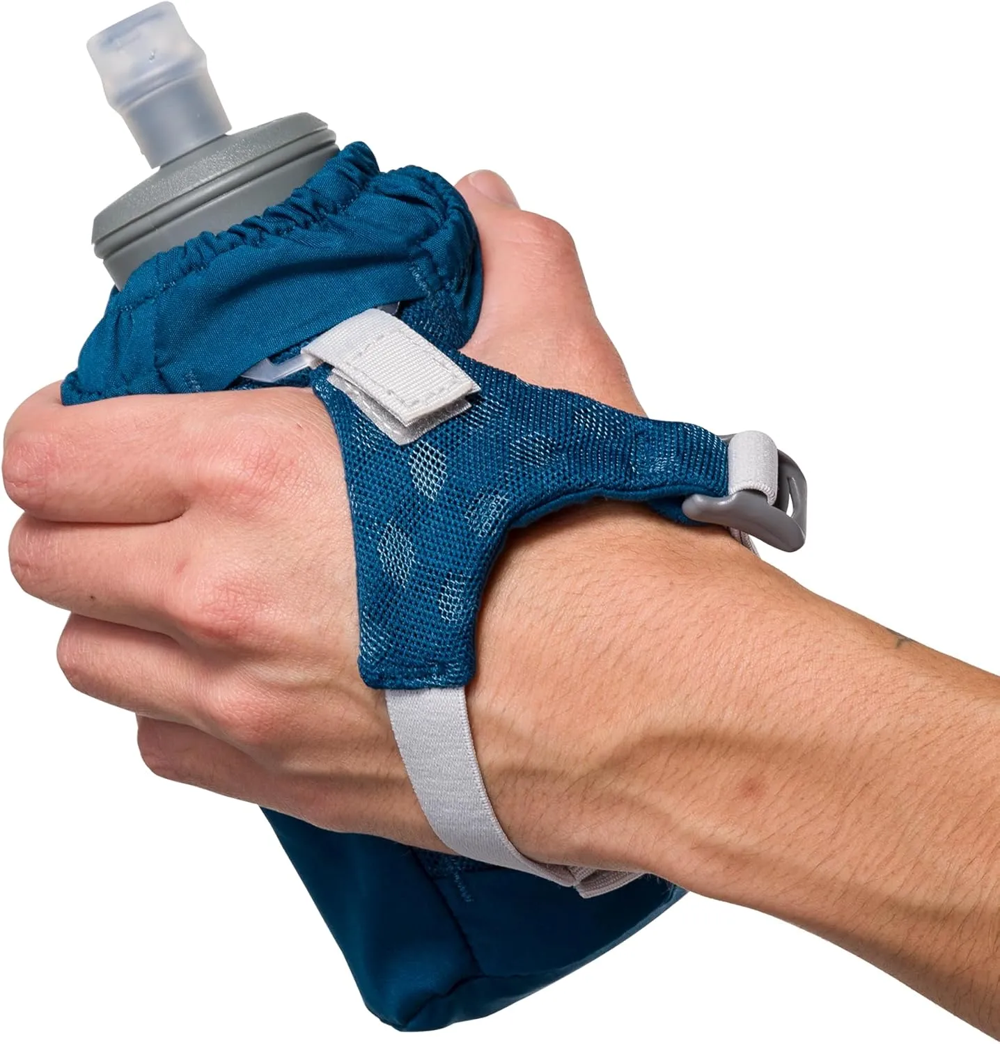 Nathan - Pinnacle 18oz Soft Flask Sailor Blue/Reflective Silver OSFM