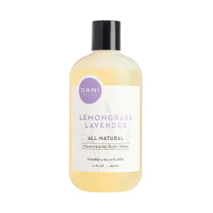 Naturals Moisturizing Body Wash - Calming Lemongrass Lavender Scent with Organic Aloe Vera & Natural Glycerin - Paraben, Sulfate, & Phthalate-Free Shower Gel - 12 oz Bottle, Vegan & Cruelty-Free