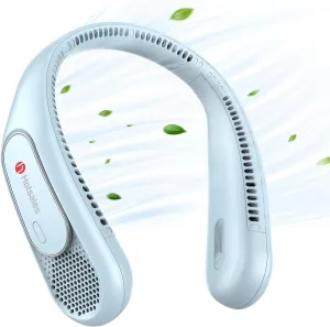 Neck Fan, Hands Free Bladeless Neck Fans Portable Rechargeable, 6000 mAh Battery Operated Wearable Personal Fan, Cooling Neck Fan, 3 Speeds, USB Fan Gifts for Men, Women, Travel, Outdoor