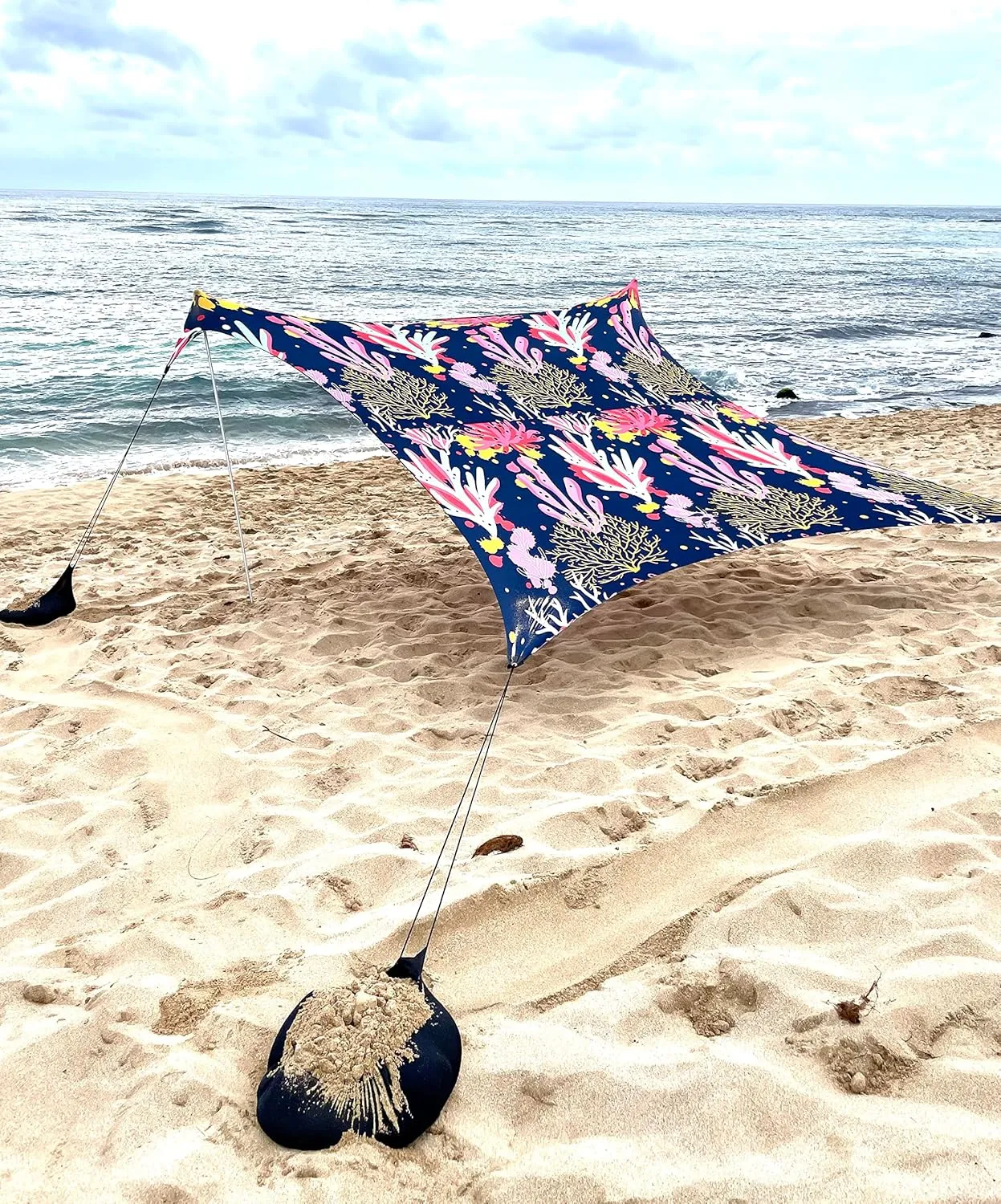 Neso Tents Grande Beach Tent, 7ft Tall, 9 x 9ft, Reinforced Corners and Cooler Pocket