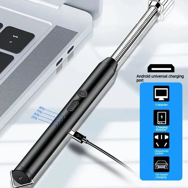 New Candle Kitchen BBQ Electric Lighter USB Rechargeable Plasma Electronic Arc Lighter