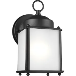 New Castle Black LED Outdoor Wall Lantern