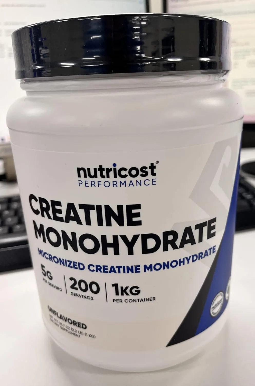 Nutricost Creatine Monohydrate Micronized Powder (1 KG) - Pure Creatine Monohydrate
