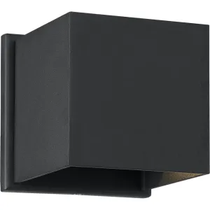 Nuvo Black LED Outdoor Wall Lantern