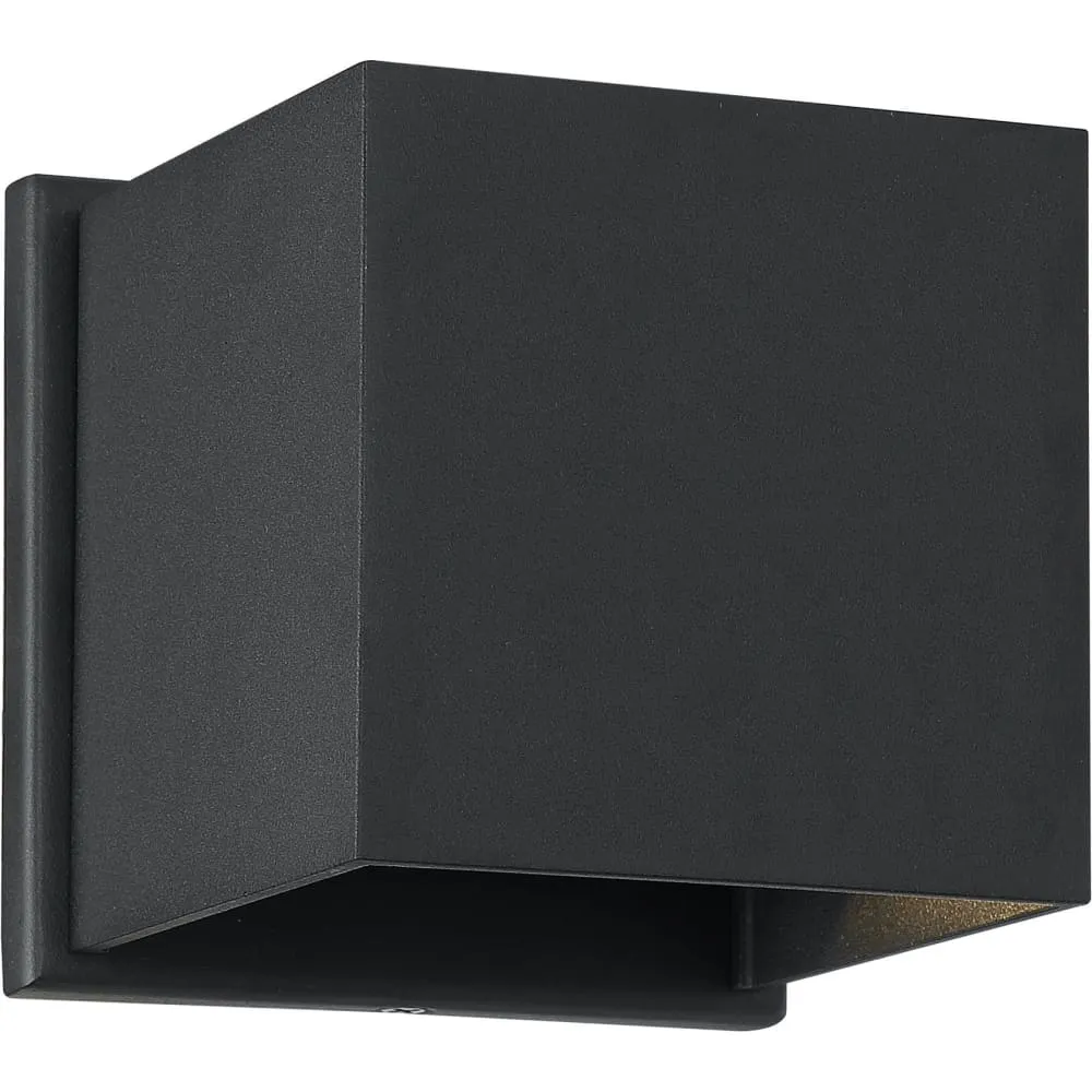 Nuvo Black LED Outdoor Wall Lantern
