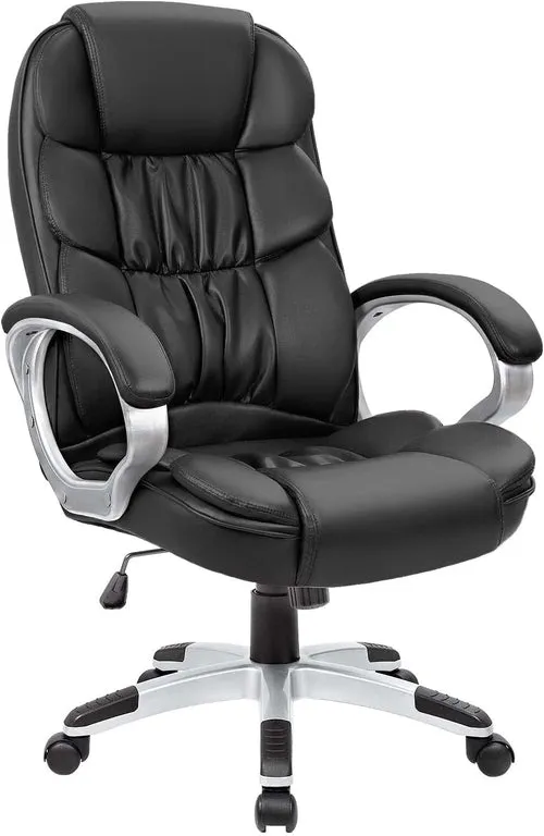 Office Chair High Back Computer Desk Chair, PU Leather Adjustable