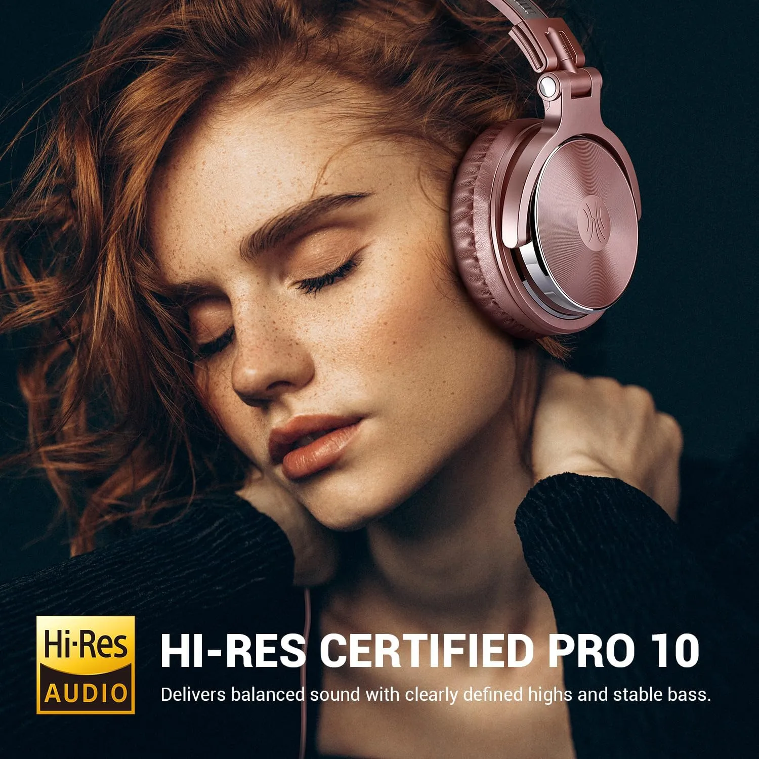 OneOdio Wired Over Ear Headphones Studio Monitor & Mixing DJ Stereo Headsets with 50mm Neodymium Drivers and 1/4 to 3.5mm Jack for AMP Computer Recording Podcast Keyboard Guitar Laptop - Pink