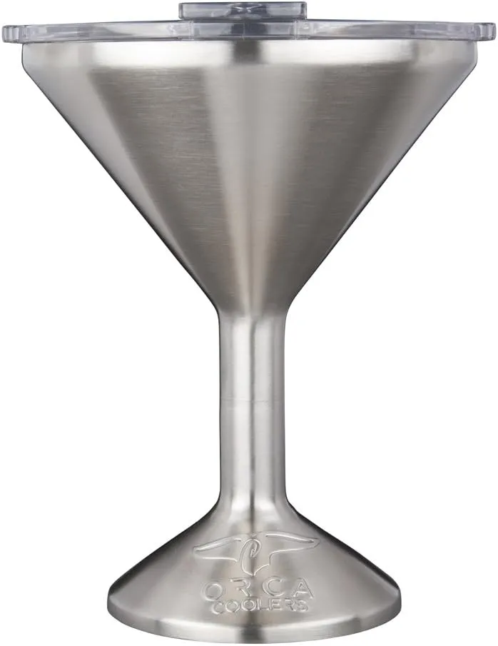 ORCA Tini 13oz Stainless Steel Martini Glass | Temperature Insulated Tumbler for Every Outdoor, Picnic, Poolside, Beach & Patio Party — Stainless Steel