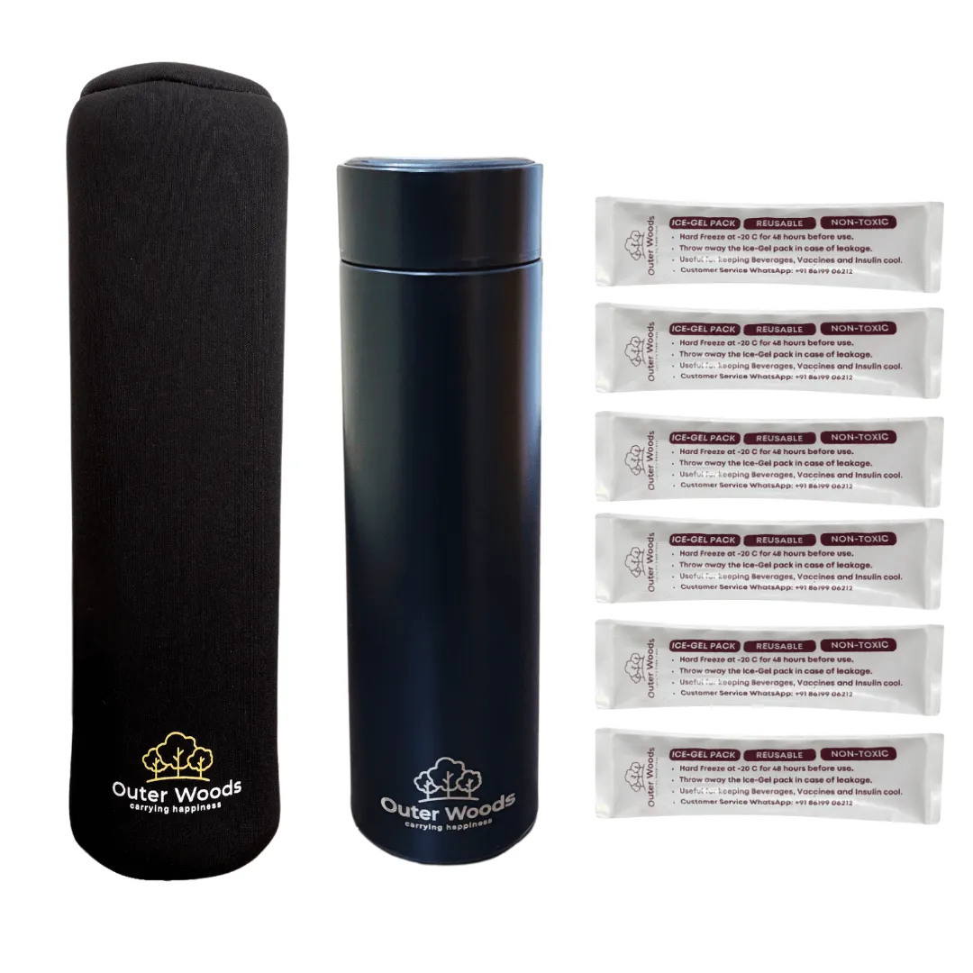 Outer Woods Insulated Insulin Bottle Cooler Travel Case - Small - Fits upto 6 Inch Insulin Pens Only