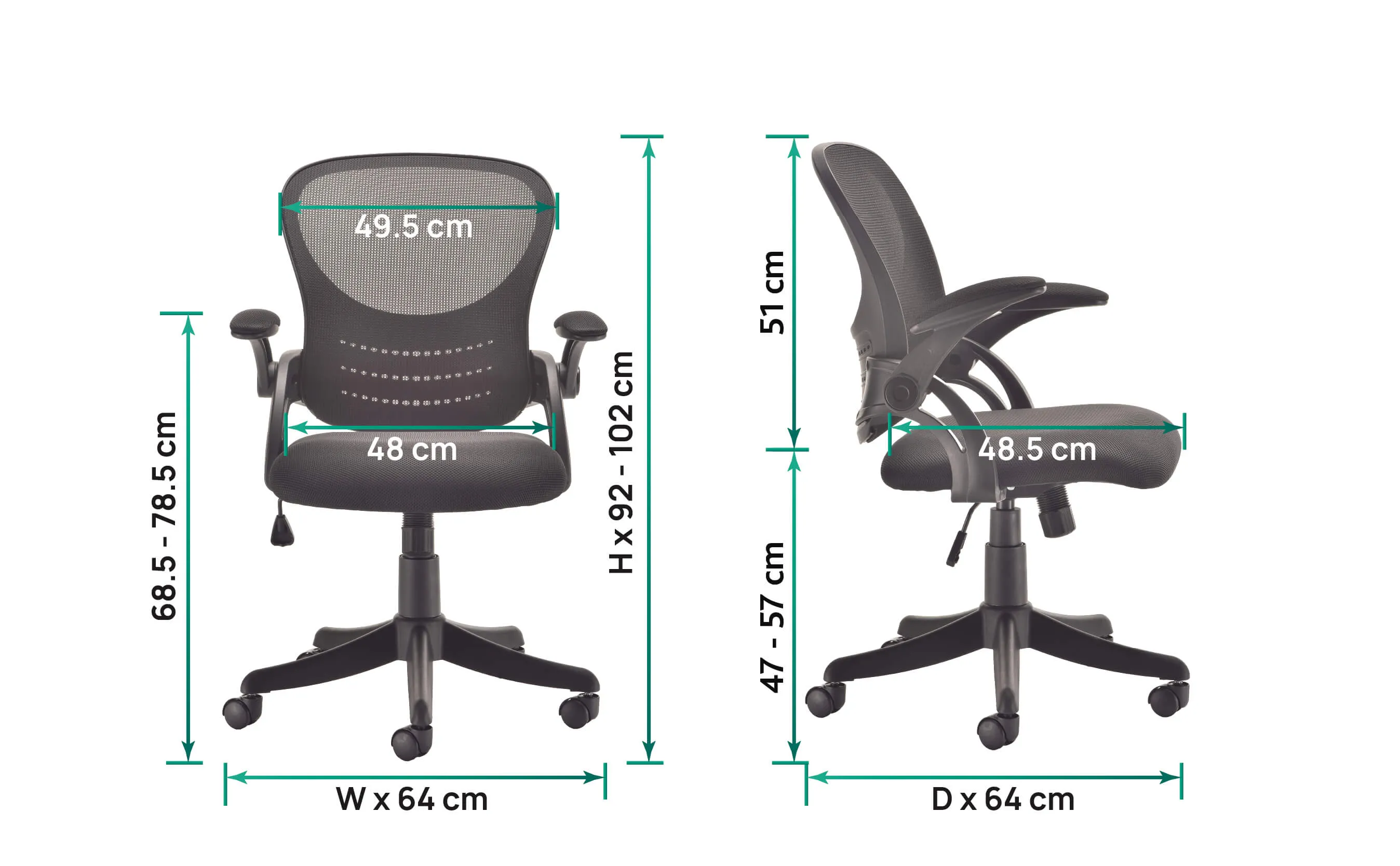 Outstanding Mid Back FusionFlex Office Mesh Mega discount Chair