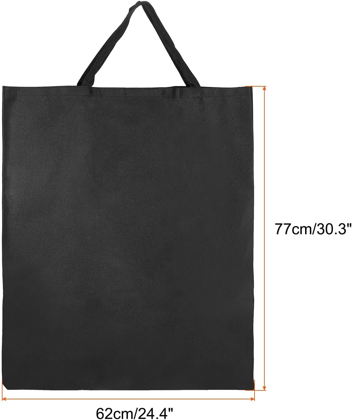 PATIKIL 30"x24" Camp Chair Bag Replacement Stadium Chair Carry Bag Folding Chair X-Storage Bag Moving Bag with Hook-and-Loop for Travel Outdoor Camping, Black