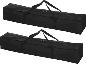PATIKIL 33 Inch Camp Chair Replacement Bag, 2 Pack Nylon Foldable Carrying Bag Large Zippered Bag with Shoulder Strap for Camping Travel, Black