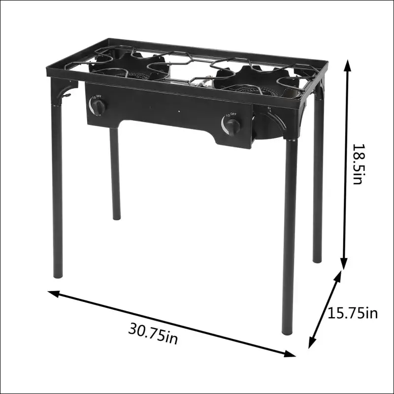Patio double burner & carry bag 2 burner gas stove with stand patio&outdoor