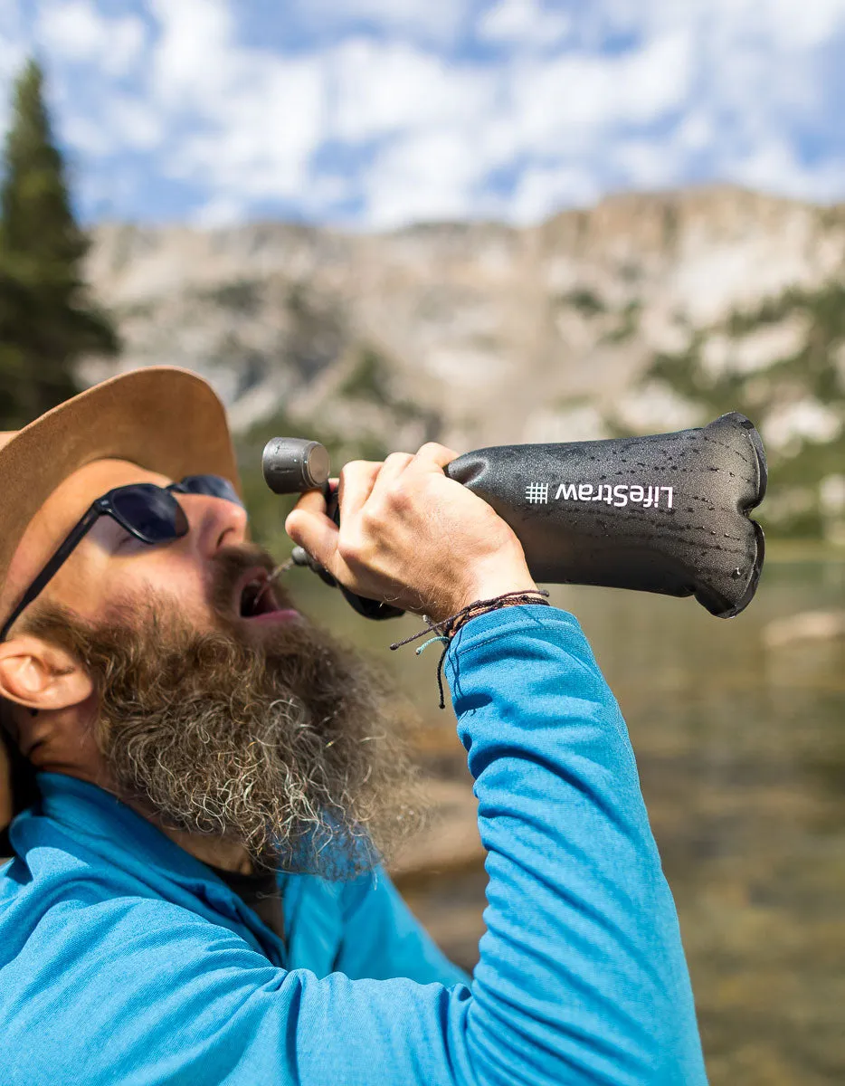 Peak Series - Collapsible Squeeze 1L Bottle with Filter