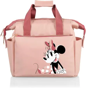 PICNIC TIME Disney Minnie Mouse On The Go Lunch Bag, Soft Cooler Lunch Box, Insulated Lunch Bag, (Pink)