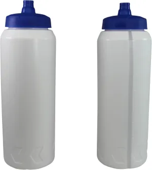 Pinnacle Mercantile Sports Squirt Water Bottles One-Hand Value Just Squeeze and Drink 32oz Set 2