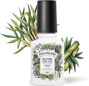 Poo-Pourri Before-You-Go Toilet Spray, Bamboo Rain, 2 Fl Oz - Jasmine, Bamboo and Fresh Grass (Pack of 2)