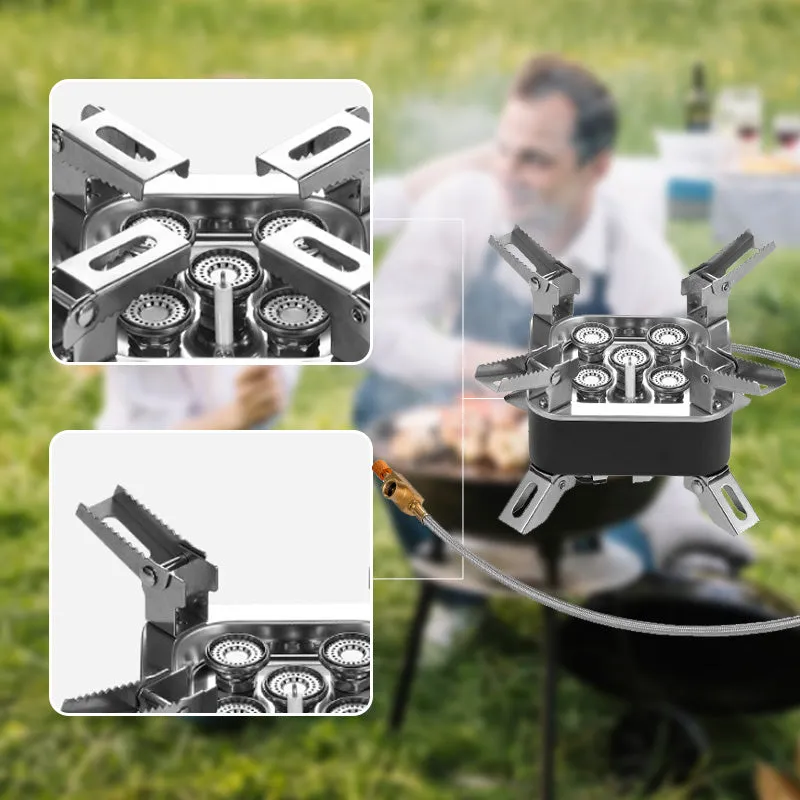 Portable 15800W Windproof Camping Stove with Piezo Ignition