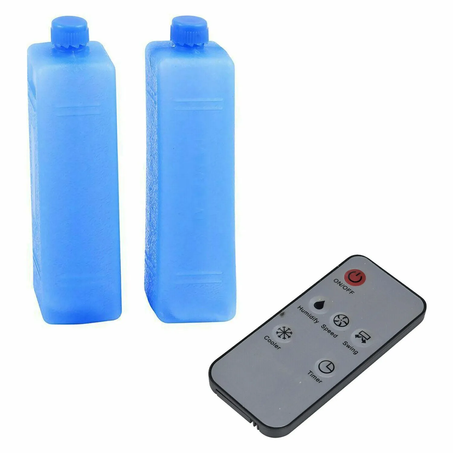 Portable Air Conditioning Air Cooler and Fan W/ Remote Control   2 Ice Packs