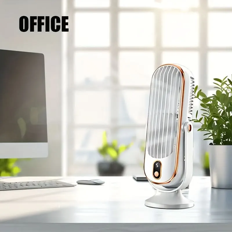 Portable Air Cooler Fan – 720° Rotation & USB Rechargeable