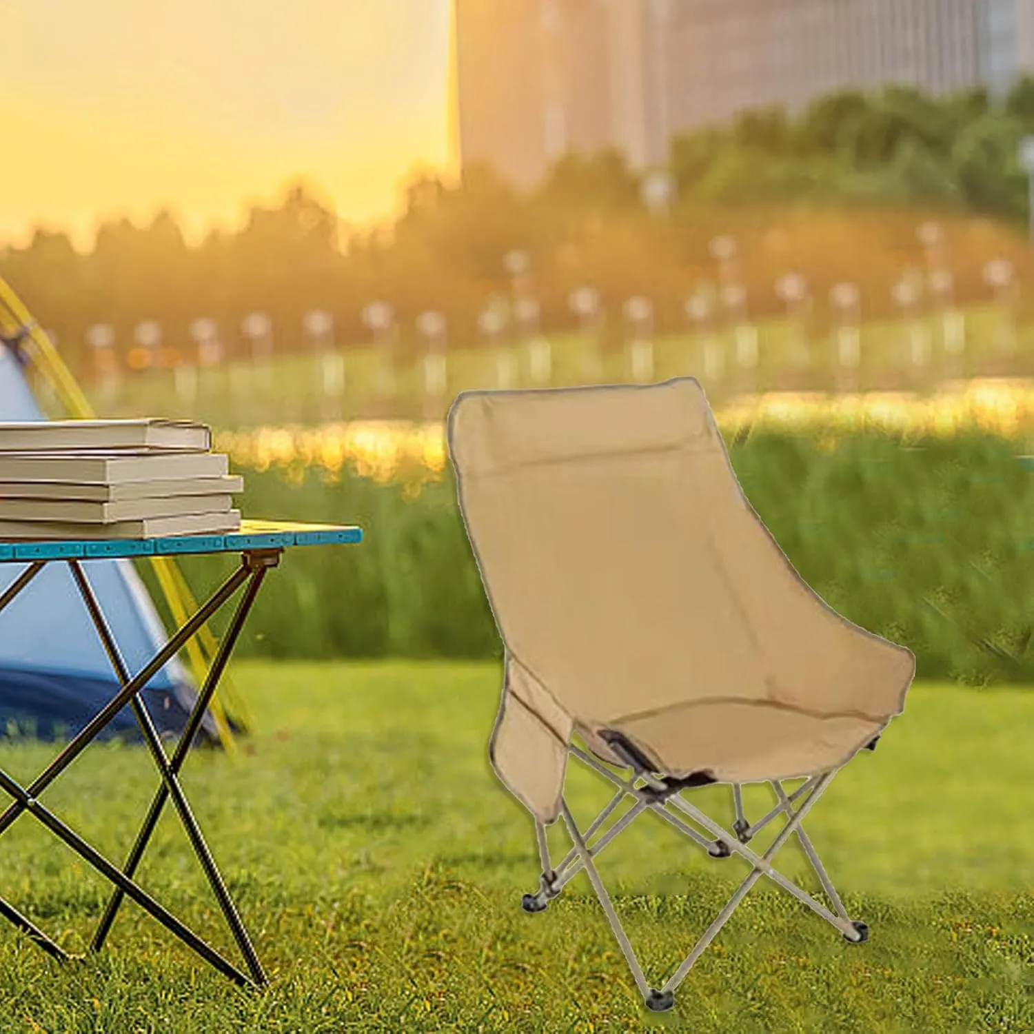 Portable Camping Chair for Outdoor Activities and Fishing