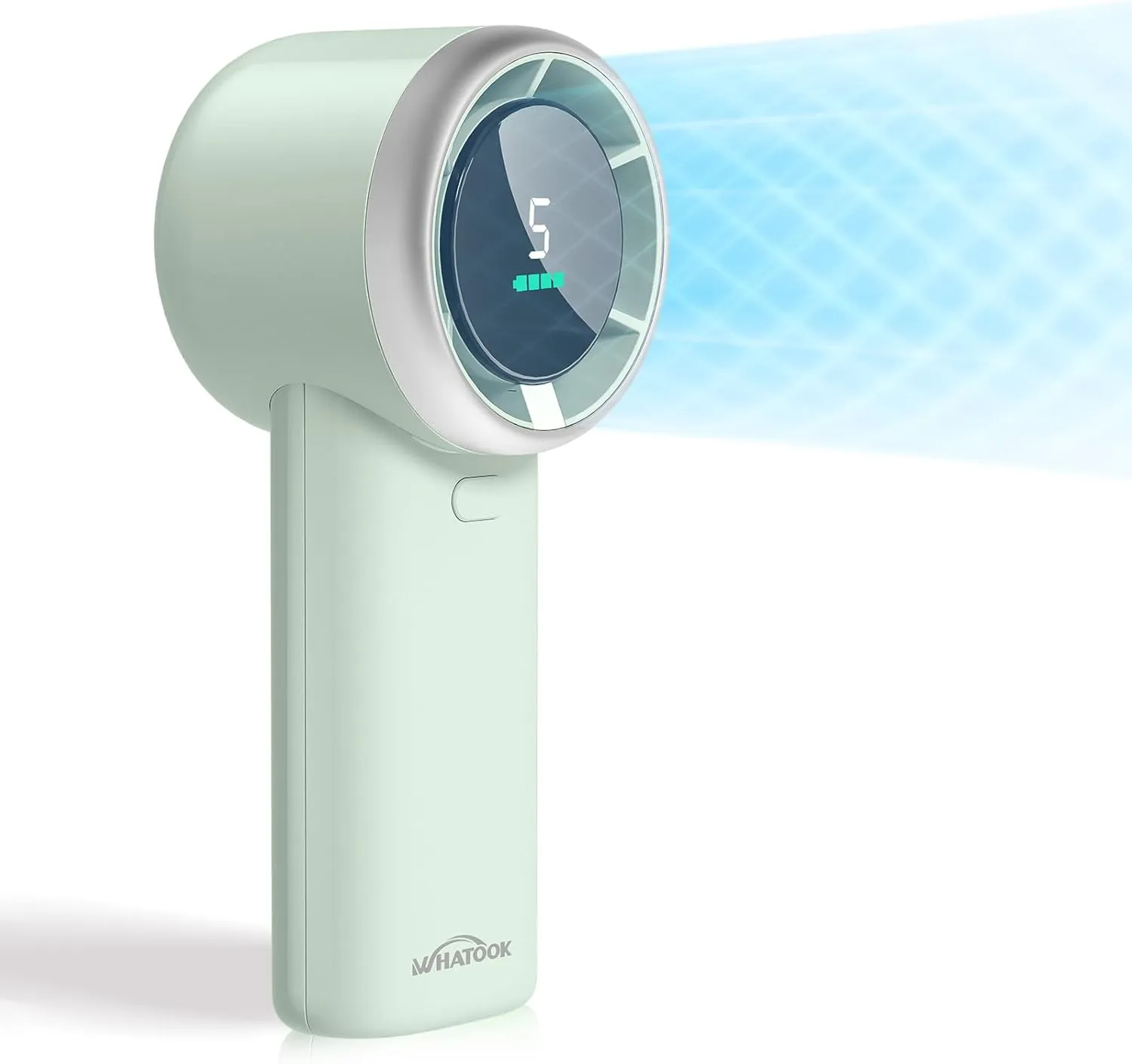 Portable Fan Handheld Mini Fan: High Speed Cooling Fans 10 Hours Battery Life Usb Rechargeable Personal Fans Small Essentials for Women Beach Travel Vacation(Green)