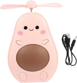 Portable Makeup Mirror Fan Led Lights Magnified Mirror Rechargeable Compact for Travel Home