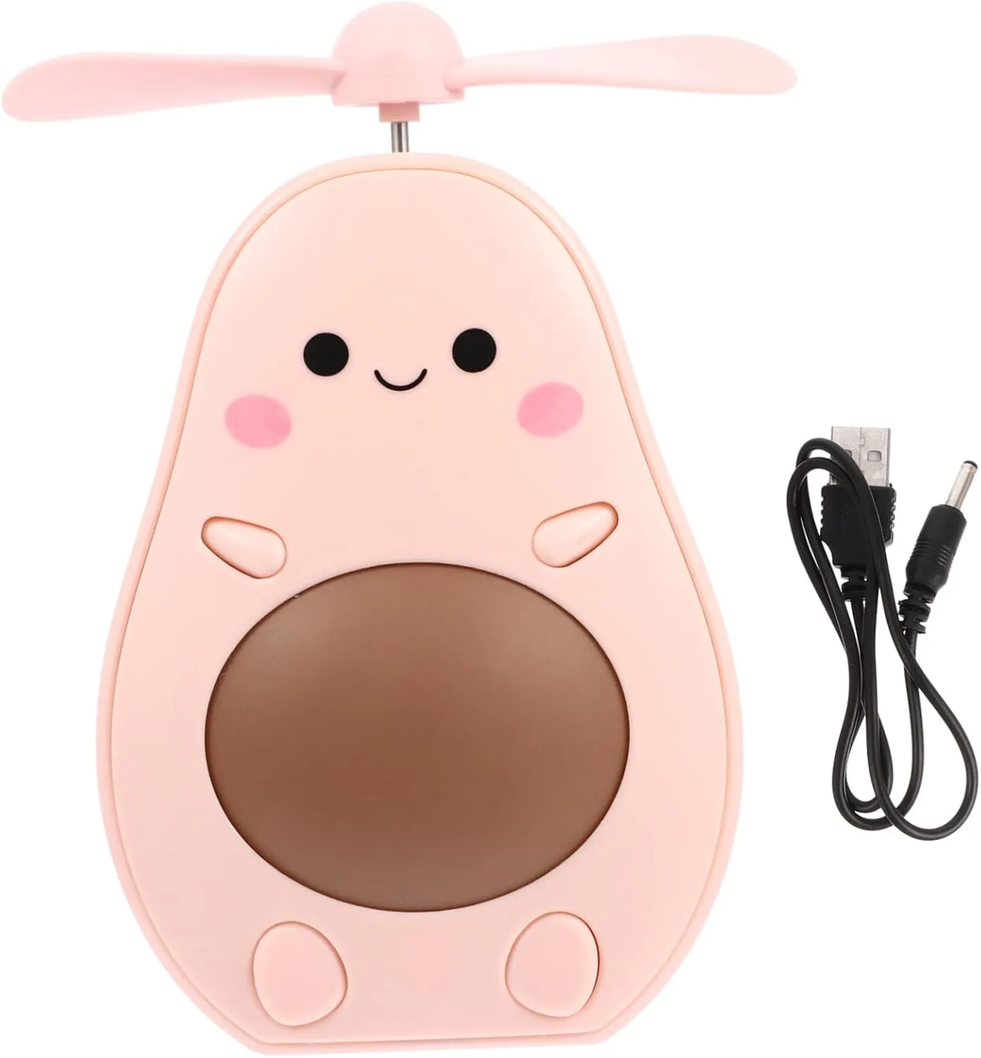 Portable Makeup Mirror Fan Led Lights Magnified Mirror Rechargeable Compact for Travel Home
