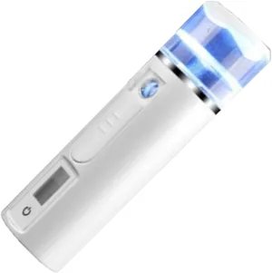 Portable Nano Facial Steamer Moisture Sprayer for Skin Care Durable Easy to Operate Comfortable Grip for Makeup and Hydration White