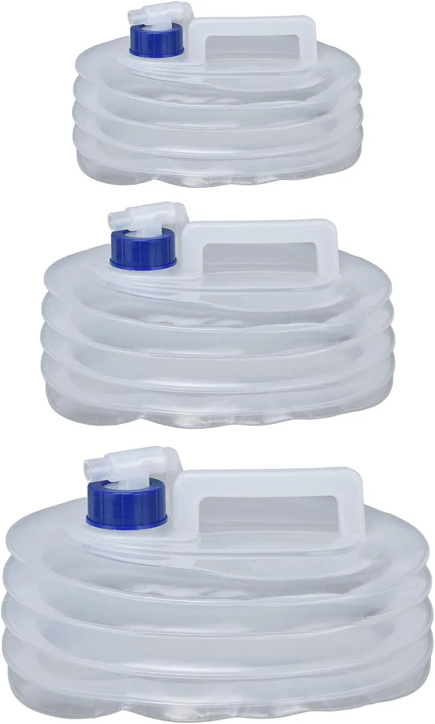 Portable Water Tank Large Capacity Portable Handle Foldable Design ABS Material for Camping Travel (L), Collapsible Water Container,