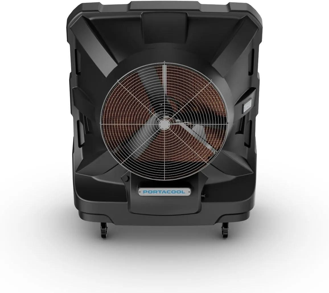 Portacool Apex 6500 (PACA65001A1) – Wi-Fi Enabled High Velocity Portable Evaporative Cooler for 6500 sq. ft. with up to 40-foot Reach, Programable, 66 Gallon Reservoir, Variable Speed