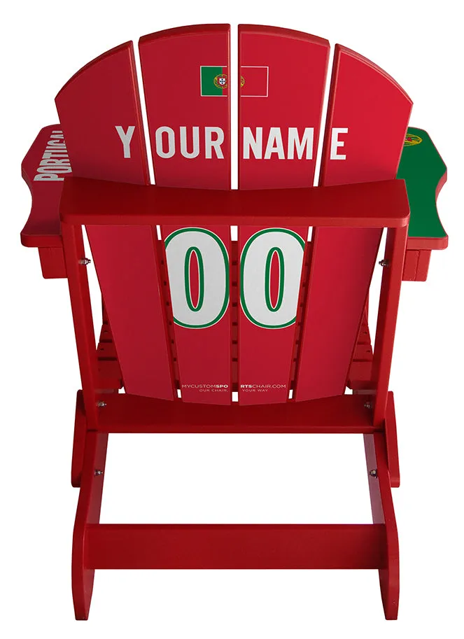 Portugal Flag Complete Custom with personalized name and number Chair Mini