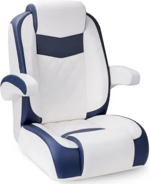 Premium Reclining Pontoon Low/High Back Captain's Chair Boat Bucket Seat with Armrest