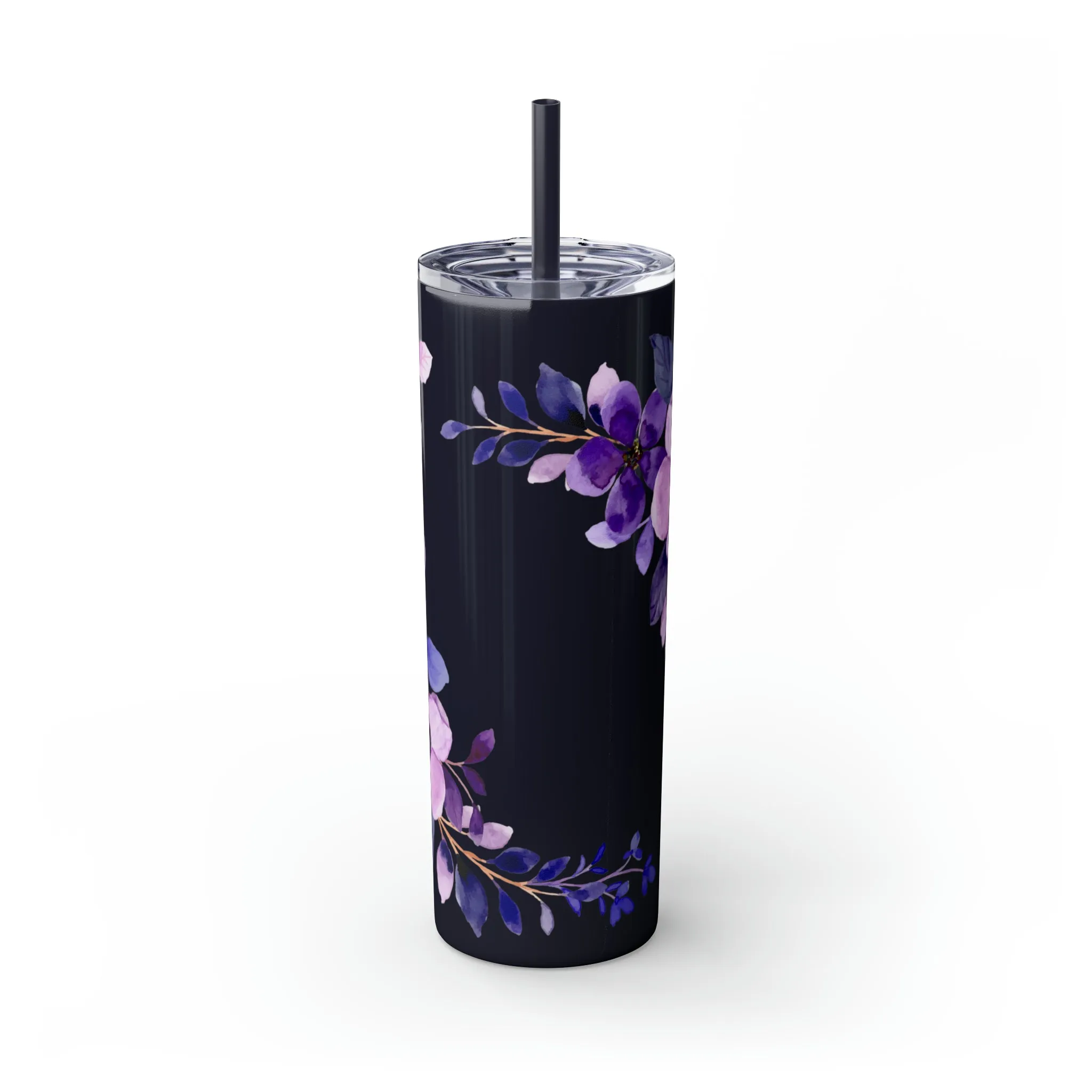 Purple Flower Tumbler 20oz