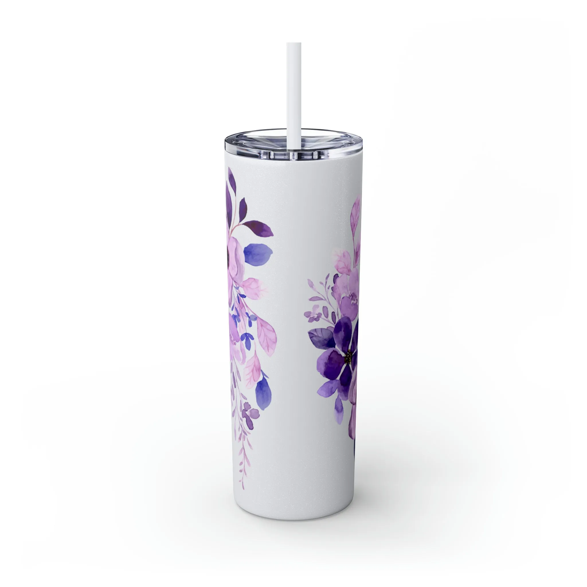 Purple Flower Tumbler 20oz
